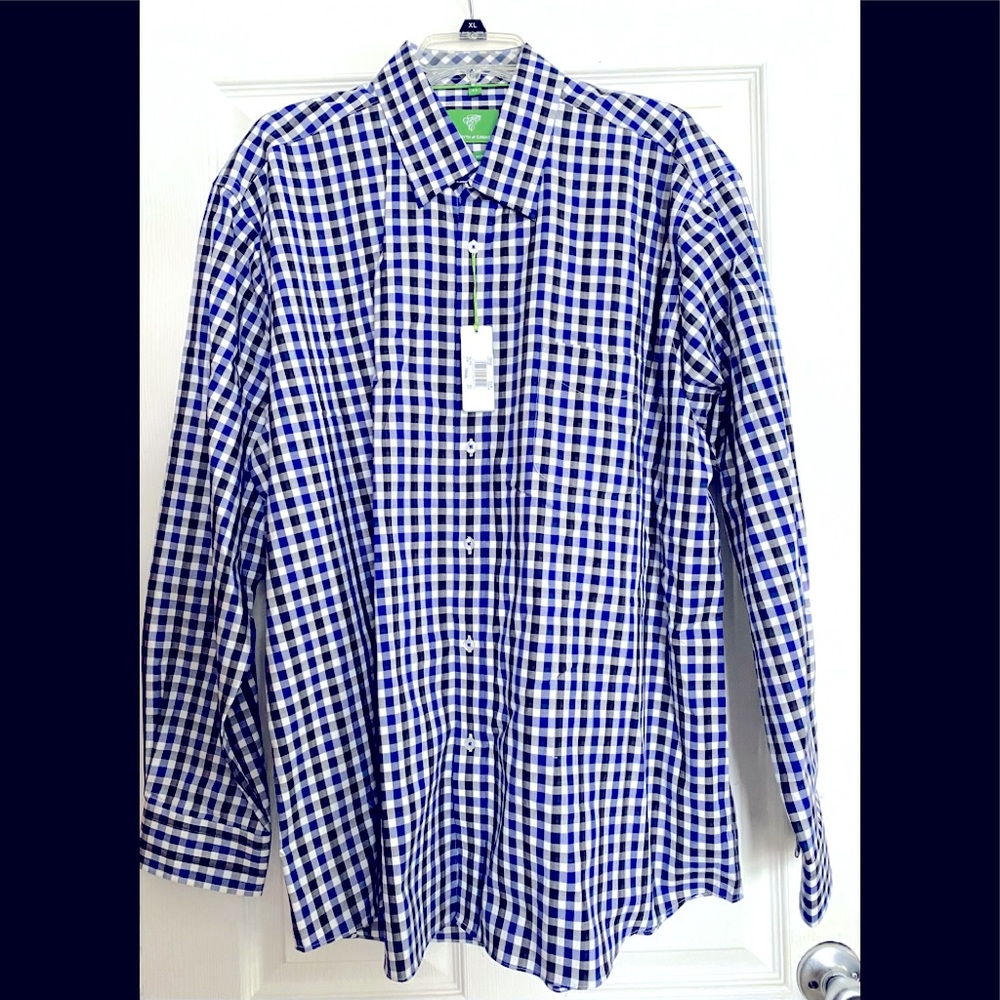 NWT Men’s Forsyth of Canada Long Sleeve Non Iron Button Down Shirt Size XL